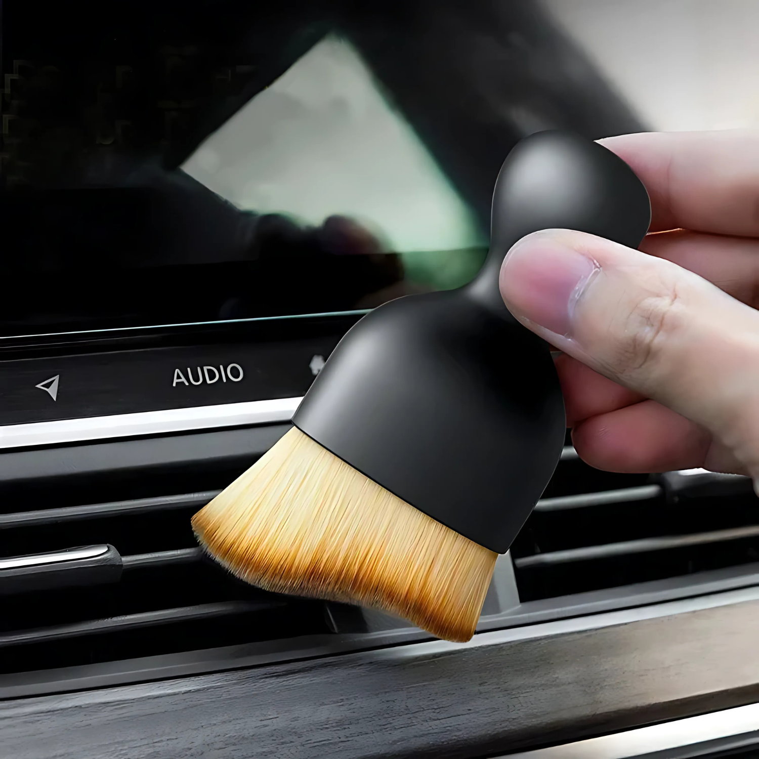 Cepillo Detallador Premium para Auto – Ideal para Ranuras y Ventilas