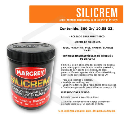 Abrillantador Para Llantas Y Plásticos Silicrem W Margrey 10595232 Color Blanco 300g